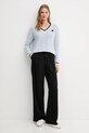 Dkny sweter bawełniany DJ5R0730 niebieski AW25