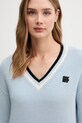 Dkny sweter bawełniany niebieski DJ5R0730