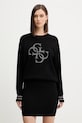 Guess pulover SYLVIE subtiri negru W5BR42.Z26I2