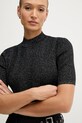 Sisley sweter z dodatkiem wełny czarny 1WH2M2025