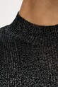 Sisley sweter z dodatkiem wełny 1WH2M2025 czarny