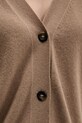 Sisley kardigan z dodatkiem wełny 102HM602Q brązowy