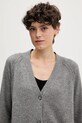 Sisley cardigan din amestec de lână gri 102HM602Q