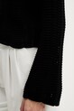 Sisley sweter bawełniany 1494M106O czarny