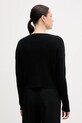 Ρούχα Πουλόβερ με προσθήκη μαλλιού Sisley 1KHTL106J μαύρο