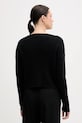 Ρούχα Πουλόβερ με προσθήκη μαλλιού Sisley 1KHTL106J μαύρο