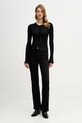 Sisley sweter 19EQM2024 czarny AW25