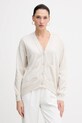 Sisley cardigan din amestec de lână subtiri bej 1KHTM602P