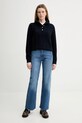 A.P.C. pulover de lână Pull Thea WVBCZ.F23426 bleumarin AW25