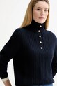 A.P.C. pulover de lână Pull Thea bleumarin WVBCZ.F23426