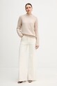 Marc Aurel sweter z domieszką wełny 8064.8000.82028 beżowy AW25