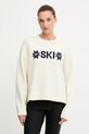 Helly Hansen sweter z dodatkiem wełny BLISS okrągły beżowy 54604