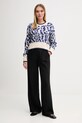 Gaudi sweter 521BD53042 niebieski AW25