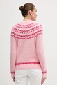 Odzież MC2 Saint Barth sweter z dodatkiem wełny z alpaki QUE0031 różowy