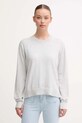 Pepe Jeans sweter z domieszką wełny okrągły szary PL7000035
