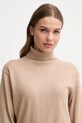 Pepe Jeans sweter z domieszką kaszmiru beżowy PL7000036
