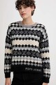Pulover z dodatkom volne Pepe Jeans siva PL7000039