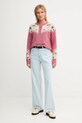 Pepe Jeans sweter z dodatkiem wełny PL7000041 różowy AW25