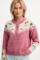 Свитер с добавлением шерсти Pepe Jeans розовый PL7000041