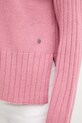 Pepe Jeans sweter z dodatkiem wełny PL7000056 różowy