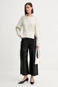 Twinset sweter z domieszką wełny 252AP3240 beżowy AW25