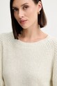 Twinset sweter z domieszką wełny beżowy 252AP3240
