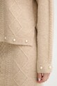 Twinset sweter z domieszką wełny 252AP3043 beżowy