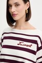 Twinset pulover din amestec de lână burgundia 252TP3091