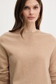 Twinset sweter wełniany beżowy 252TP3495