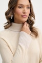 Twinset sweter wełniany beżowy 252TP3582