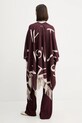 Îmbrăcăminte Twinset poncho din amestec de lână 252TA4220 burgundia