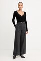Twinset pulover de lână 252TT3110 negru AW25
