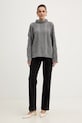 Twinset sweter z wełną 252TT3101 szary AW25