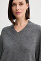 Twinset sweter wełniany szary 252TF3043