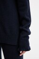 Twinset sweter z wełną 252TT3350 granatowy