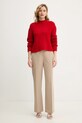 Twinset sweter z wełną 252TT3136 czerwony AW25
