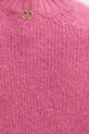 Twinset sweter z wełną 252TT3136 różowy