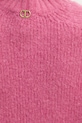 Twinset sweter z wełną 252TT3136 różowy