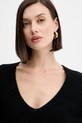 Twinset pulover de lână negru 252TT3062