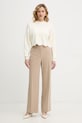 Twinset sweter z domieszką wełny 252TT3210 beżowy AW25
