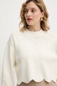 Twinset sweter z domieszką wełny beżowy 252TT3210
