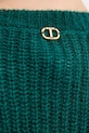 Twinset sweter z wełną 252TT3201 zielony