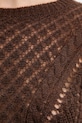 Светр з вовною Twinset 252TT3201 коричневий