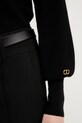Twinset sweter z dodatkiem wełny 252TT3392 czarny