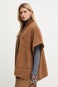 Twinset poncho brązowy 252TO5420