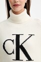 Calvin Klein Jeans sweter bawełniany LV047D349G beżowy