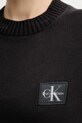 Calvin Klein Jeans sweter bawełniany LV047D351G czarny