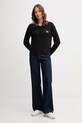 Хлопковый свитер Calvin Klein Jeans LV047D352G чёрный AW25