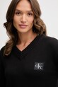 Хлопковый свитер Calvin Klein Jeans чёрный LV047D352G
