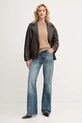 MAX&Co. sweter wełniany 2528366014200 brązowy AW25